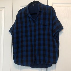Madewell Black and Blue Buffalo Check Shirt